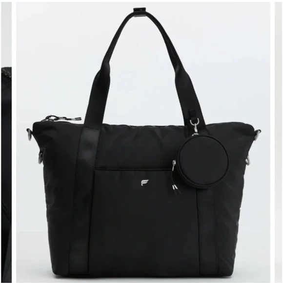 Fabletics black everyday tote bag for men and women. - Picture 3 of 3
